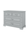 4-drawer Chest in neutral grey wood Ines - BellAmy