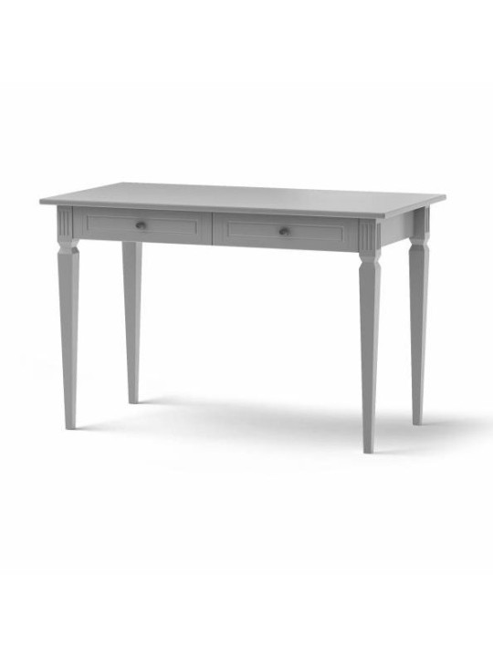 Desk for children's bedroom in grey wood with large drawers Ines collection by BellAmy