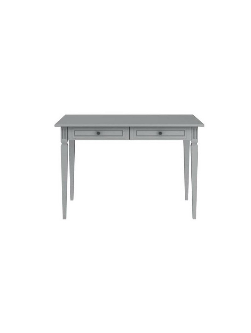 Desk for children's bedroom in grey wood with large drawers Ines collection by BellAmy