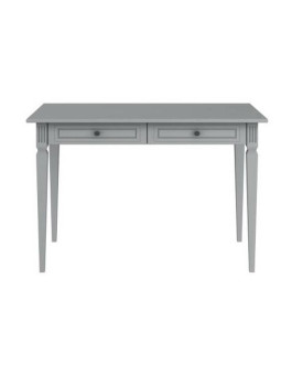 Scrivania per la cameretta dei bambini in legno grigio neutro con ampi cassetti  collezione Ines by BellAmy
