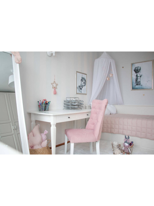 Scrivania per la cameretta dei bambini in legno bianco con ampi cassetti  collezione Ines by BellAmy