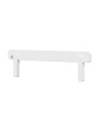 Spondina letto in legno bianco neutro dallo stile classico per lettini collezione Ines by BellAmy