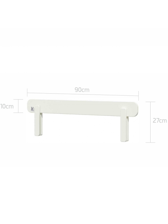 Spondina letto in legno bianco neutro dallo stile classico per lettini collezione Ines by BellAmy
