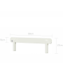 Spondina letto in legno bianco neutro dallo stile classico per lettini collezione Ines by BellAmy