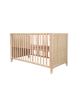 Nemo Evolutive Bed in natural rattan 60 x 120 - Théo Bébé