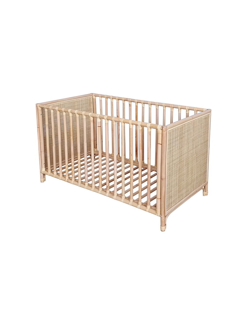 Nemo Evolutive Bed in natural rattan 60 x 120 - Théo Bébé