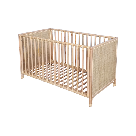 Culla evolutiva Nemo in rattan 60 x 120 naturale - Théo Bébé