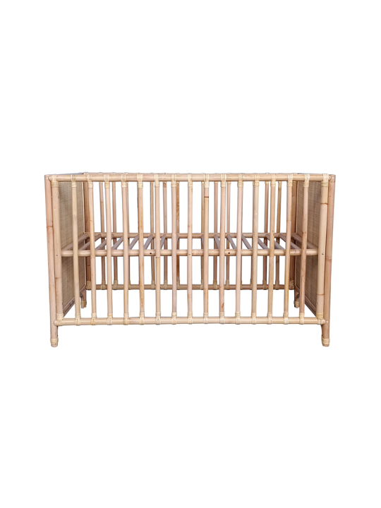 Nemo Evolutive Bed in natural rattan 60 x 120 - Théo Bébé