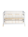 Culla evolutiva Marélie in legno bianco 60 x 120 trasformabile in lettino o divanetto con fasciatoio opzionale - Théo Bébé