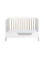 Culla evolutiva Marélie in legno bianco 60 x 120 trasformabile in lettino o divanetto con fasciatoio opzionale - Théo Bébé