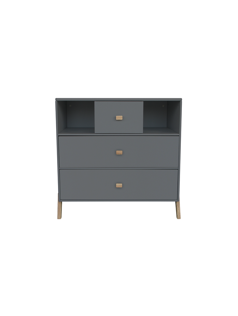 Marélie chest of drawers for children's bedrooms in silex wood with optional changing table and cedar wood legs - Théo Bébé