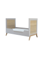 Culla evolutiva Marélia in rattan 60x120 grigia - Théo Bébé