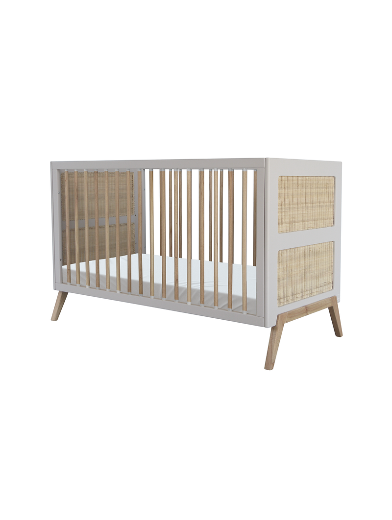 Evolutive Bed / Desk 60x120 Marélia light grey - Théo Bébé