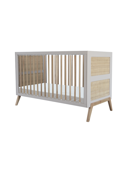 Evolutive Bed / Desk 60x120 Marélia light grey - Théo Bébé