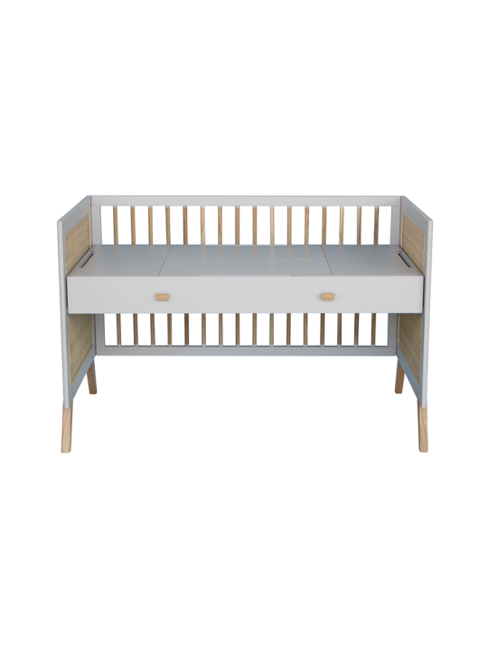 Evolutive Bed / Desk 60x120 Marélia light grey - Théo Bébé