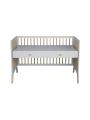 Evolutive Bed / Desk 60x120 Marélia light grey - Théo Bébé