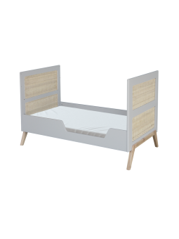 Evolutive Bed / Desk 60x120 Marélia light grey - Théo Bébé