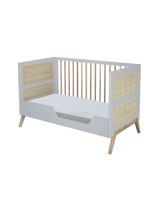 Evolutive Bed / Desk 60x120 Marélia light grey - Théo Bébé