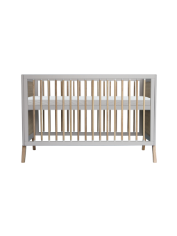 Evolutive Bed / Desk 60x120 Marélia light grey - Théo Bébé