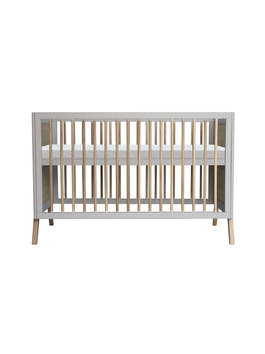 Evolutive Bed / Desk 60x120 Marélia light grey - Théo Bébé