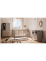 Evolutive Bed / Desk 60x120 Marélia light grey - Théo Bébé