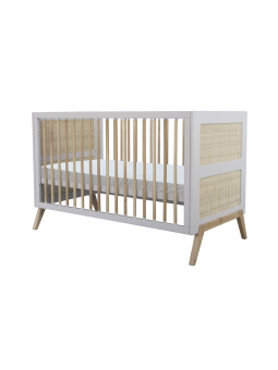 Evolutive Bed / Desk 60x120 Marélia light grey - Théo Bébé