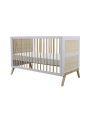 Evolutive Bed / Desk 60x120 Marélia light grey - Théo Bébé