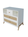 Cassetteria Marélia in rattan bianca - Théo Bébé