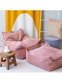 Children's Pink Mousse Beanbag Chair - Wigiwama