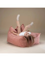 Pouf a sacco per bambini in velluto a coste rosa - Wigiwama