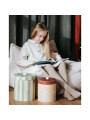 Pouf a sacco in tessuto teddy bianco per bambini - Wigiwama