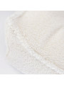 Children Kids Cream White Beanbag Chair Teddy Fabric - Wigiwama