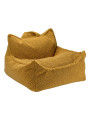 Pouf a sacco in tessuto teddy caramello per bambini - Wigiwama