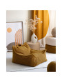 Pouf a sacco in tessuto teddy caramello per bambini - Wigiwama