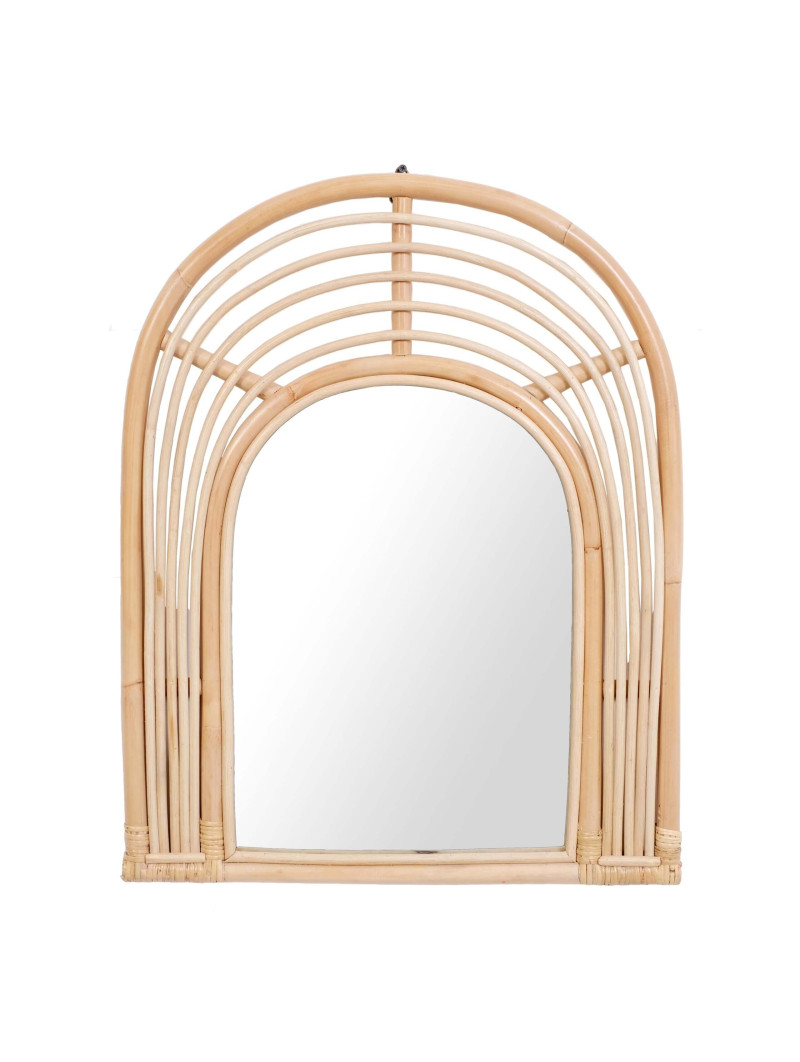 Rattan mirror for children and babies bedroom - Nordic Scandinavian design - ilayla baby