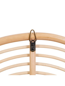 Specchio per la cameretta dei bambini e neonati in rattan realizzata a mano - - Iris by ilayla baby