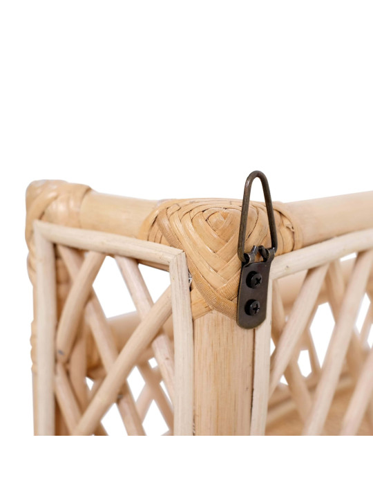 Mensola per la cameretta dei bambini e neonati in rattan realizzata a mano - Design nordico scandinavo - Emma by ilayla baby