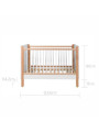 Culla Lettino per la cameretta dei Bambini in MDF Bianco e Rattan stile coloniale esotico - Ratata by BellAmy