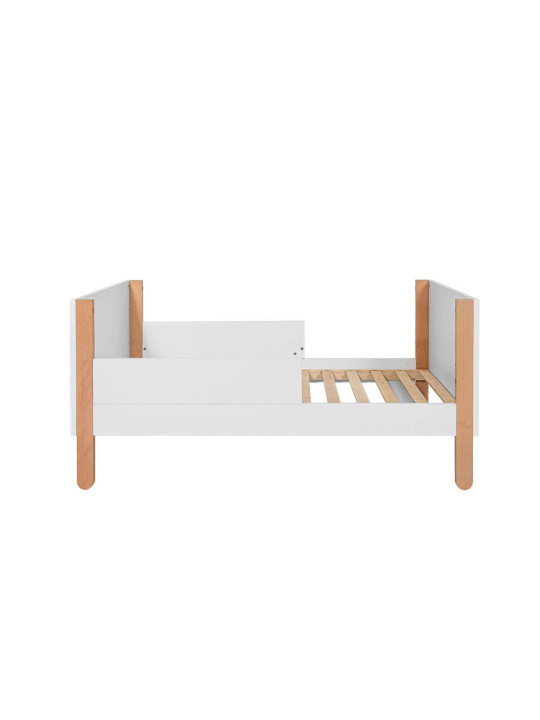 Culla Lettino per la cameretta dei Bambini in MDF Bianco e Rattan stile coloniale esotico - Ratata by BellAmy