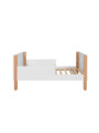Culla Lettino per la cameretta dei Bambini in MDF Bianco e Rattan stile coloniale esotico - Ratata by BellAmy