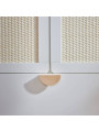 2-Door Wardrobe for children's bedroom in White MDF and Rattan exotic colonial style - Ratata by BellAmy