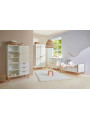 Cradle Cot Bed for children's bedroom in White MDF and Rattan exotic colonial style - Ratata by BellAmy