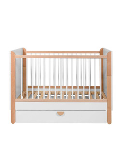Cassettone lettino culla per neonati in MDF Bianco per cassettiera e lettino Ratata by BellAmy
