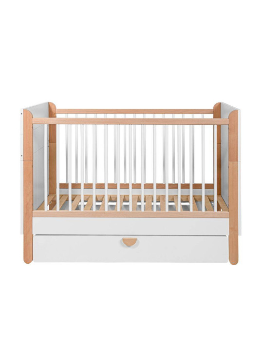 Cassettone lettino culla per neonati in MDF Bianco per cassettiera e lettino Ratata by BellAmy