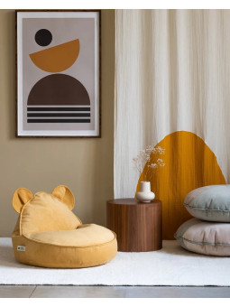 Pouf a sacco orsetto giallo per cameretta bambini - Wigiwama