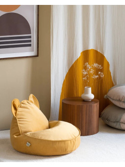 Pouf a sacco orsetto giallo per cameretta bambini - Wigiwama