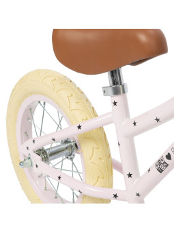 Bicicletta senza pedali per bambini 3-5 anni rosa con stelle Banwood