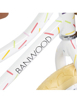 Bicicletta senza pedali First Go allegra bianca - Banwood x Marest