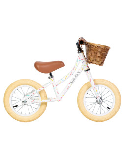Bicicletta senza pedali First Go allegra bianca - Banwood x Marest
