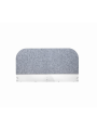 Sound-absorbing panel for desk for children's bedroom in White MDF and black metal details - Lumi by BellAmy